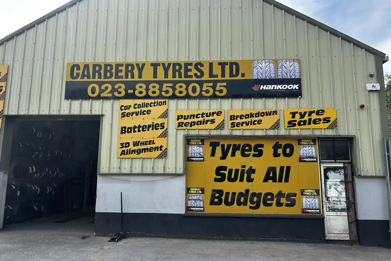 The Carbery Tyres shopfront on the N71 Clonakilty bypass